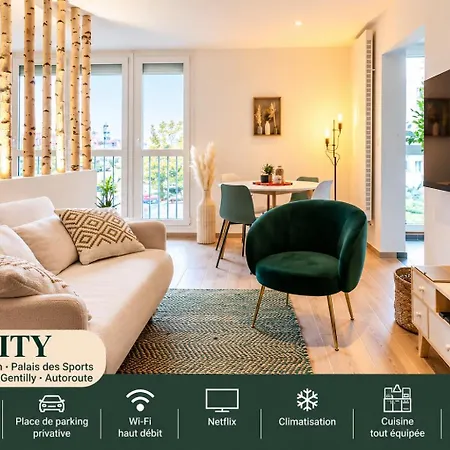Apartment Le Zenity Avec Parking Prive, Netflix Et Plus, Proche Nancy Gentilly *